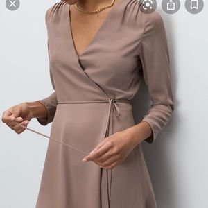 Aritzia Babaton Optima Dress Shadow Mauve Sz XS